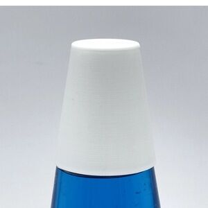 Lava Lamp 3D Printed CAP TOP ONLY! Fits 14.5” to 17” Lamps WHITE